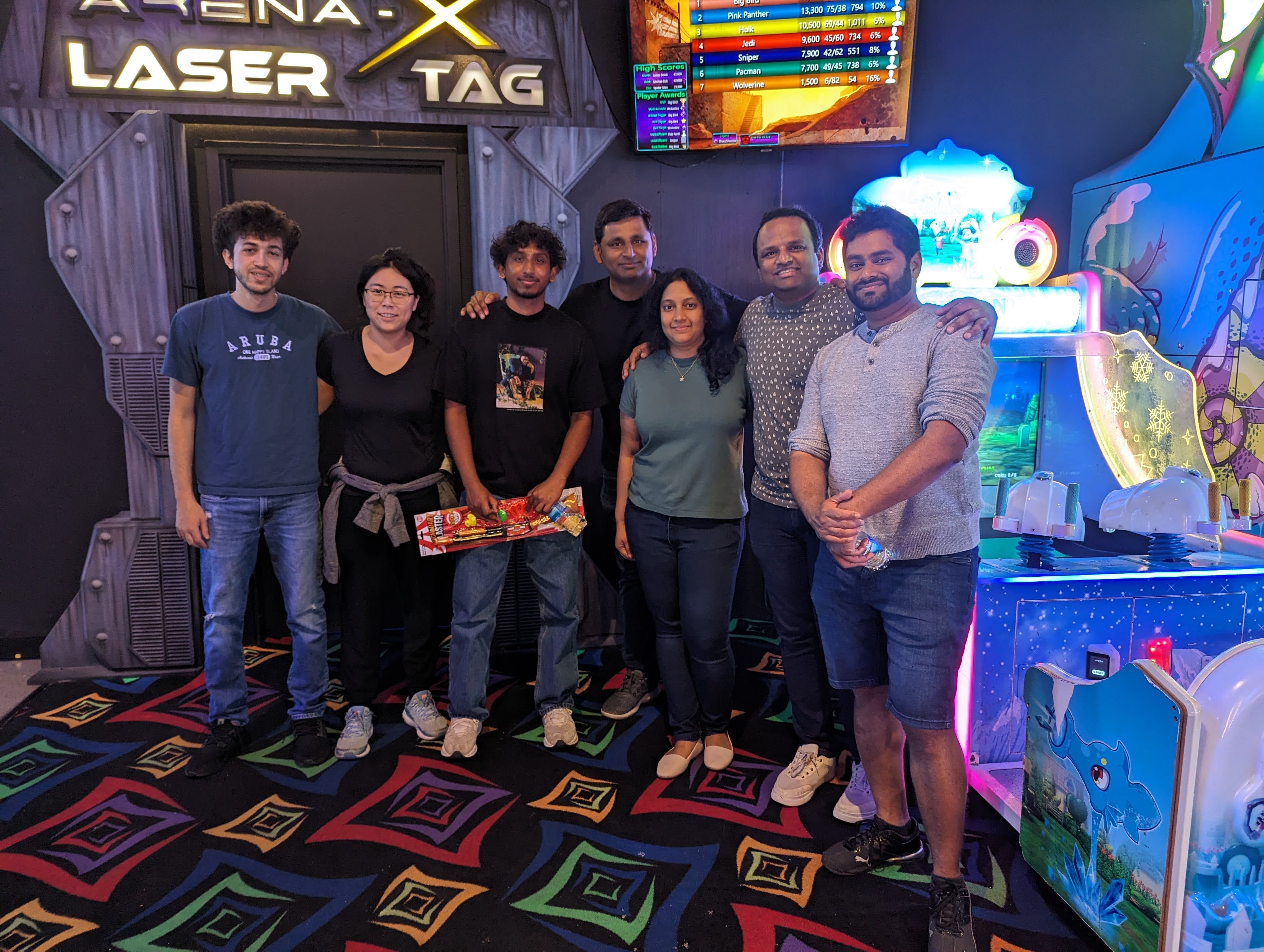 Team working collaboratively