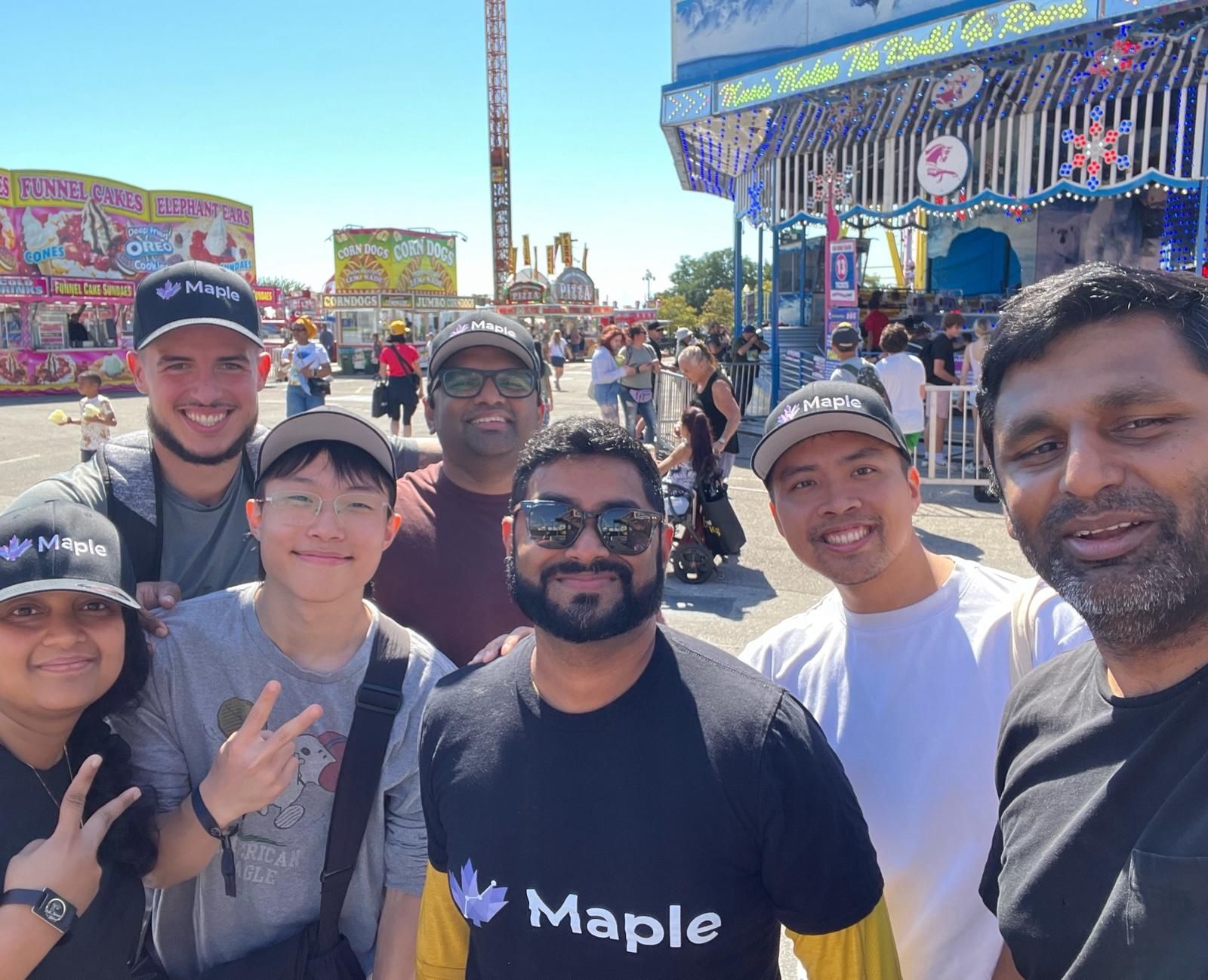 Team celebrating a milestone